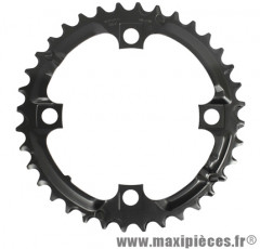 Plateau 36 dents VTT triple deore m590 9v. noir 4 branches marque Shimano - Matériel pour Vélo