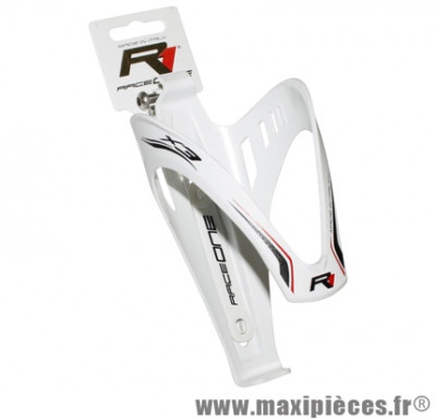 Porte bidon x3 blanc/deco noir marque Race One - Accessoire Vélo