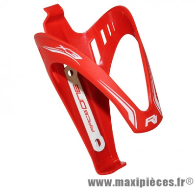 Porte bidon x3 rouge/deco blanc marque Race One - Accessoire Vélo