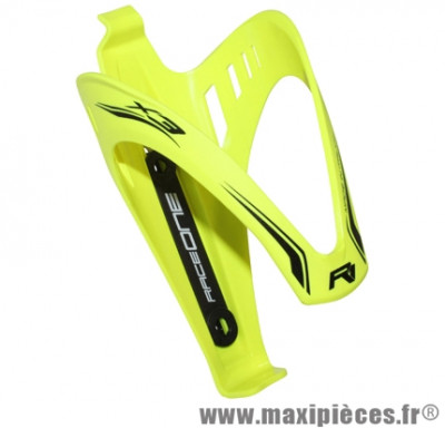 Porte bidon x3 jaune fluo/deco noir marque Race One - Accessoire Vélo
