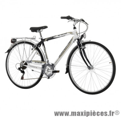 Vélo VTC 28 trend acier homme 6v blanc/anthracite (taille 48) (shimano rs-35+ty-21) marque Jumpertrek - VTC complet