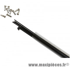 Rayon inox noir 2mm l250mm avec écrou (tube de 10) - Accessoire Vélo Pas Cher