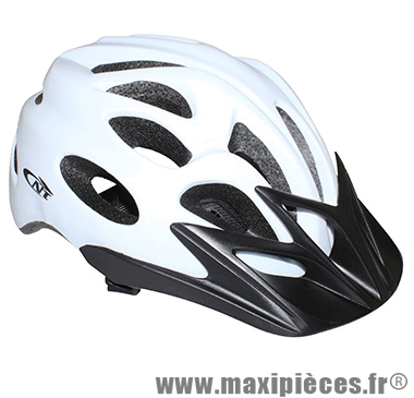 Casque vélo urban blanc avec visière et lock (taille 58-61) marque Newton - Pièce Vélo