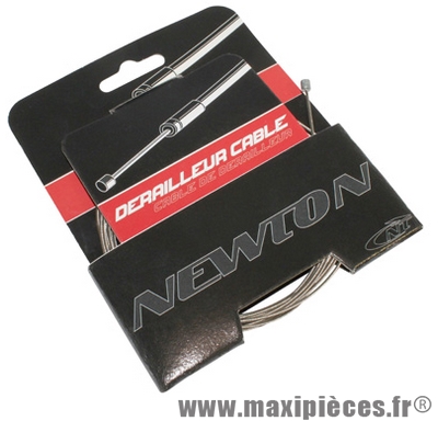 Cable de dérailleur inox 3m pour tandem (vendu a l unité sur carte) marque Newton - Pièce Vélo