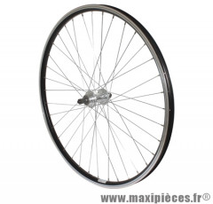 Roue VTT 26 pouces arrière alu noir double paroi moy alu roue libre 7/6v. blocage - Accessoire Vélo Pas Cher