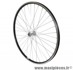 Roue VTC 700x35 avant alu noir double paroi moy alu blocage - Accessoire Vélo Pas Cher