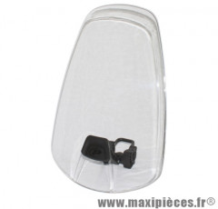 Ecran protection transparent fixation cintre (idéal pour porte bébé avant) marque Polisport - Pièce Vélo