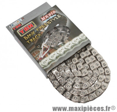 Chaîne de vélo à 1/3 vitesses ybn demi-maillon nickel téflon 100 maillons (fixie / singlespeed) - Accessoire Vélo Pas Cher