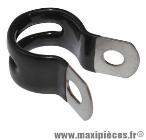 Collier de porte bagage alu noir diamètre 16mm (sachet de 10 pièces) - Accessoire Vélo Pas Cher