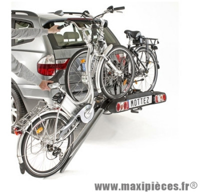 Porte vélo plateforme pour 2 vélos électriques verrouillage instantané - Accessoire Vélo Pas Cher