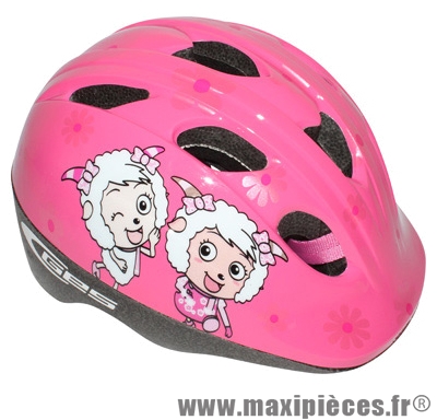 Casque vélo enfant cheeky rose girls (taille 46-53) système turnlock (vendu sous cavalier) marque GES - Equipement Cycle