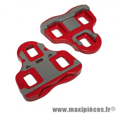 Cale pédale type look keo rouge bi-matière angle 6deg(paire) marque Newton - Pièce Vélo