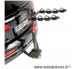 Porte vélo d'attelage pour 4 vélos inclinable avec antivol - Accessoire Vélo Pas Cher