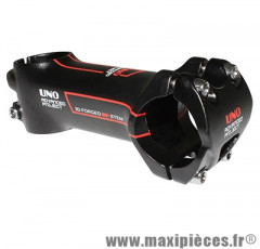 Potence route alu 6061 noire course deco rouge -7deg 31,8 l 90mm marque Uno - Matériel pour Cycle