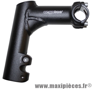 Potence VTT comfi rehausse et releve 15deg alu noir 25,4 l 80mm (homologue niveau 5) marque Ergotec - Pièce Vélo