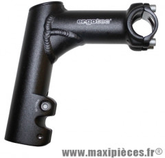 Potence VTT comfi rehausse et releve 15deg alu noir 25,4 l 80mm (homologue niveau 5) marque Ergotec - Pièce Vélo