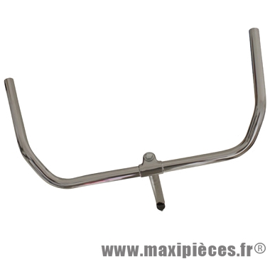 Cintre city porteur holland avec potence plongeur acier chrome l525mm marque Ergotec - Pièce Vélo
