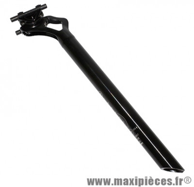 Tige de selle route/VTT alu noire diamètre 27,2 l350mm (recul 25mm) - Accessoire Vélo Pas Cher