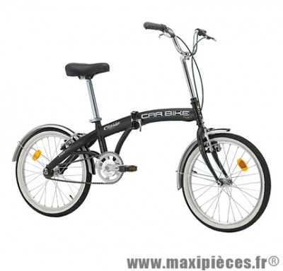 Vélo pliant 20 car-bike acier monovitesse noir mat (taille 31) marque Cinzia - Vélo - Autres vélos complet