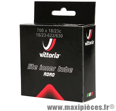 Chambre à air de vélo et de dimensions 700x19-23 lite valve presta longueur 48mm marque Vittoria - Pièce Vélo