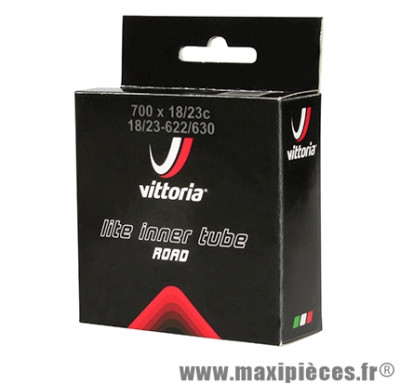Chambre à air de vélo et de dimensions 700x19-23 lite valve presta longueur 60mm marque Vittoria - Pièce Vélo