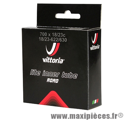 Chambre à air de vélo et de dimensions 700x19-23 lite valve presta longueur 80mm marque Vittoria - Pièce Vélo