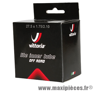 Chambre à air de vélo et de dimensions 27.5x1.75-2.10/650b valve presta marque Vittoria - Pièce Vélo