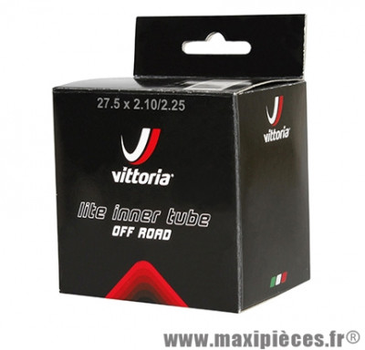 Chambre à air de vélo et de dimensions 27.5x2.10-2.25/650b valve presta marque Vittoria - Pièce Vélo