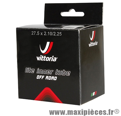 Chambre à air de vélo et de dimensions 27.5x2.10-2.25/650b valve standard marque Vittoria - Pièce Vélo