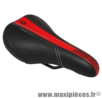 Selle enfant mission noir deco rouge/argent 240x160mm rail acier noir marque DDK - Accessoire Vélo