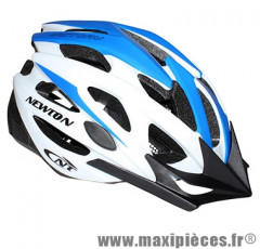 Casque vélo victory route/VTT bleu/blanc (taille 55-58) avec visiere et lock marque Newton - Pièce Vélo