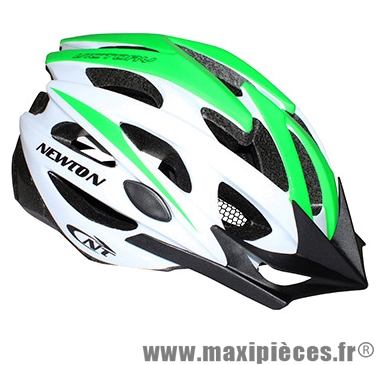 Casque vélo victory route/VTT vert/blanc (taille 58-61) avec visiere et lock marque Newton - Pièce Vélo