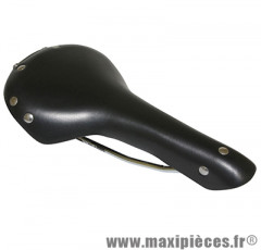 Selle fixie cuir noir 280x155mm - Accessoire Vélo Pas Cher