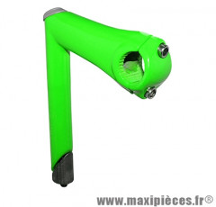 Potence fixie verte à plongeur RMS long.100mm diam. fourche 22,2mm diam. cintre 25,4mm