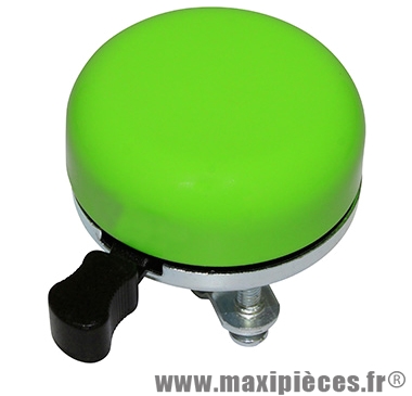 Sonnette timbre uni vert pomme diamètre 55mm marque Newton - Pièce Vélo