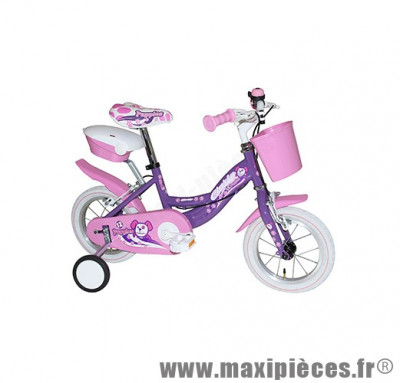 Vélo pour enfant 12 puppies acier fille violet marque Jumpertrek - Vélo - Vélo pour enfant complet