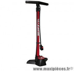 Pompe a pied profil max fp30 corps acier support résine rouge marque Zéfal - Matériel pour Cycle