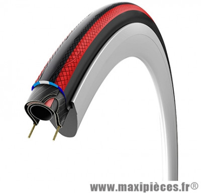 Pneu pour vélo de route 700x25 rubino pro noir/rouge graphene 150tpi 245g ts (25-622) marque Vittoria - Pièce Vélo