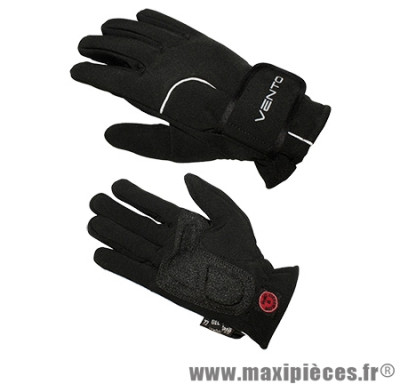 Gant de vélo hiver barbieri noir S (paire) - Accessoire Vélo Pas Cher