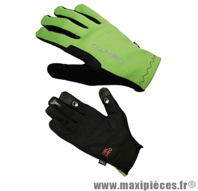 Gant de vélo VTT vento vert/noir XL (paire) - Accessoire Vélo Pas Cher