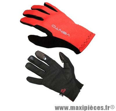 Gant de vélo VTT vento rouge/noir XL (paire) - Accessoire Vélo Pas Cher