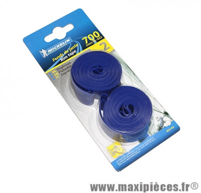 Fond de jante route 700x18 bleu haute pression (blister de 2 pièces) marque Michelin - Pièce Vélo