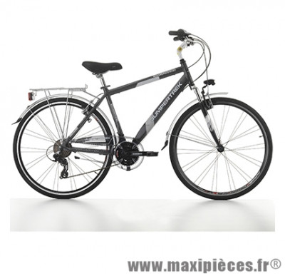 Vélo VTC 28 discovery alu homme 21v gris mat (taille 48) (shimano rs-45+altus) marque Jumpertrek - Vélo - VTC complet