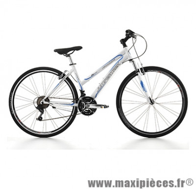 Vélo VTC 28 fitness sport alu femme 21v blanc (taille 48) (shimano ty-21+rs-35) marque Jumpertrek - Vélo - VTC complet