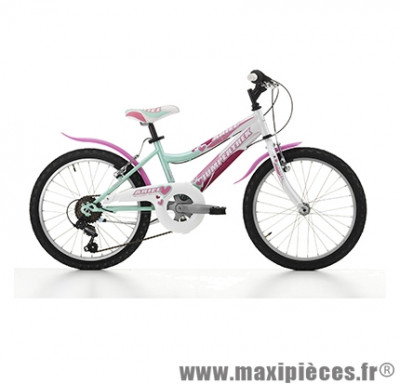 Vélo VTT 20 ariel acier fille 6v violet/blanc (taille 30) (shimano rs-35+ty-21) marque Jumpertrek - Vélo - VTT complet