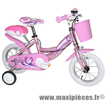 Vélo pour enfant 12 puppies acier fille rose marque Jumpertrek - Vélo - Vélo pour enfant complet
