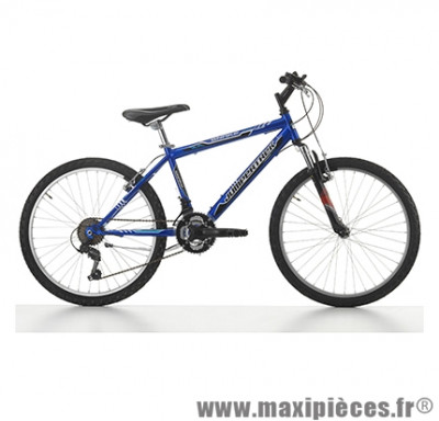 Vélo VTT 24 snake acier garçon 18v avec fourche télescopique bleu/noir (taille 37) (shimano tx-30+ty-21) marque Jumpertrek - VTT complet