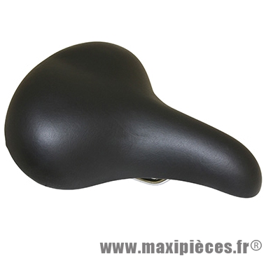 Selle city noir a ressorts argent 260x155mm marque DDK - Accessoire Vélo