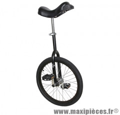 Monocycle 20 pouces noir mat tige de selle réglable (roue alu) - Accessoire Vélo Pas Cher - Autres vélos complet