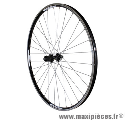 Roue VTT 29 pouces arrière noir double paroi v-brake moy shimano rm66 cassette 10/9/8 vitesses marque Vélox - Pièce Vélo